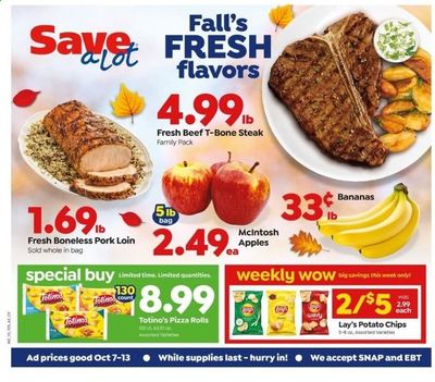 Save a Lot Weekly Ad Flyer October 7 to October 13