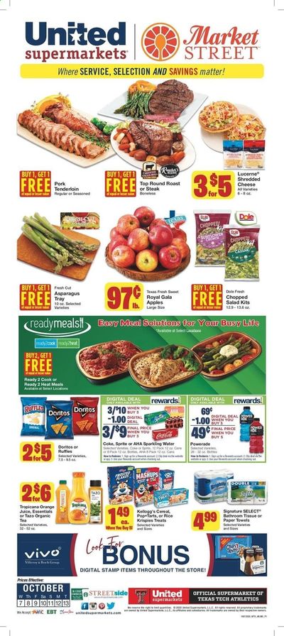 United Supermarkets Weekly Ad Flyer October 7 to October 13