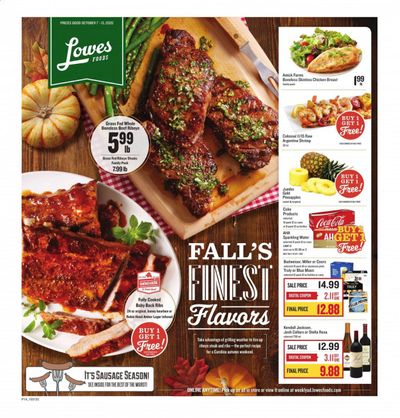 Lowes Foods Weekly Ad Flyer October 7 to October 13