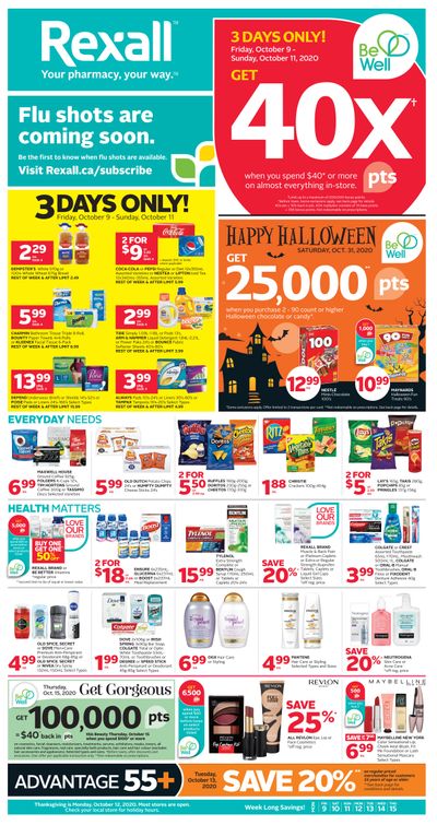 Rexall (West) Flyer October 9 to 15