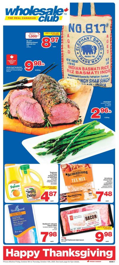 Real Canadian Wholesale Club Flyer October 9 to 15