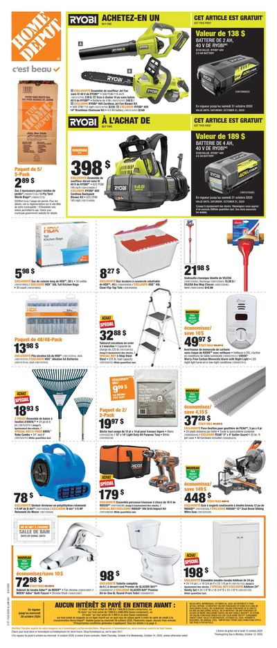 Home Depot (QC) Flyer October 8 to 14