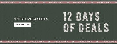 Adidas Canada 12 Days of Holiday Deals: Today, $30 Shorts & Slides + Free Shipping
