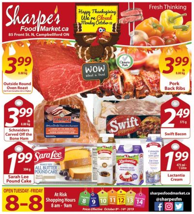 Sharpe's Food Market Flyer October 8 to 14