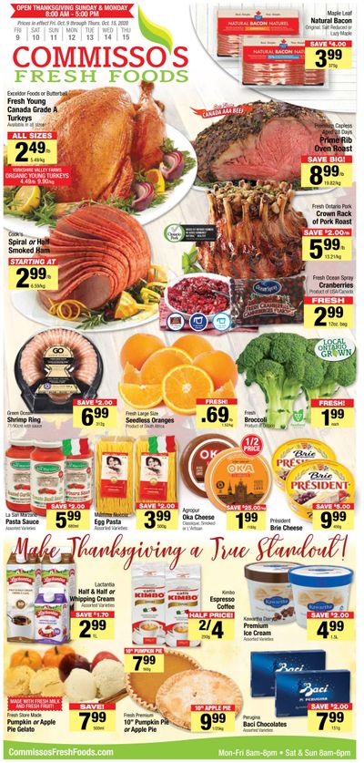 Commisso's Fresh Foods Flyer October 9 to 15