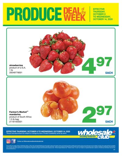 Wholesale Club (ON) Produce Deal of the Week Flyer October 8 to 14