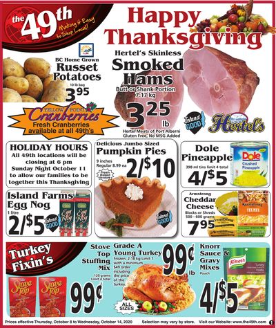 The 49th Parallel Grocery Flyer October 8 to 14