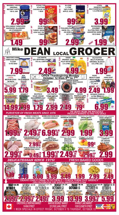 Mike Dean's Super Food Stores Flyer October 9 to 15