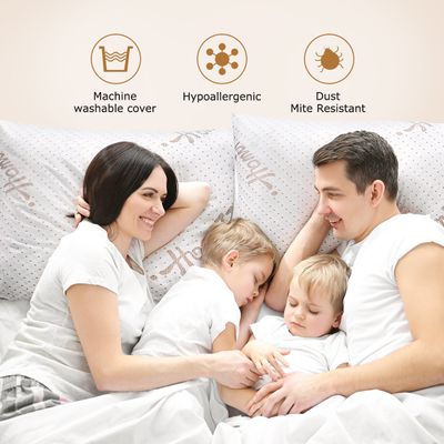 Homitt Shredded Memory Foam Pillow for Sleeping, Adjustable Bed Pillow for Back and Side Sleeper on Sale for at Amazon Canada