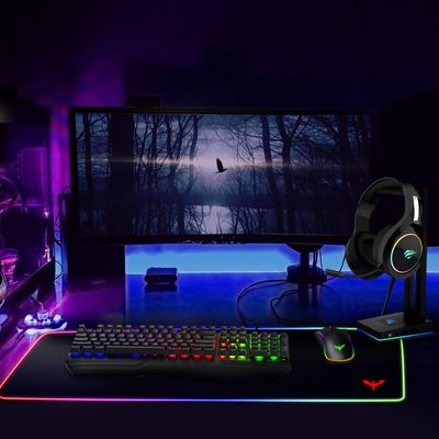 Havit Mechanical Keyboard and Mouse Combo RGB Gaming 104 Keys Blue Switches Wired USB Keyboards with Detachable Wrist Rest on Sale for at Amazon Canada
