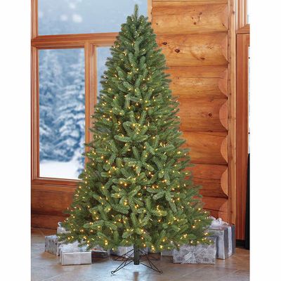 2.28 m (7.5 ft.) Pre-Lit Ebony Spruce Surebright Tree with 750 Colour Changing LED Lights on Sale for $199.97 at Costco Canada