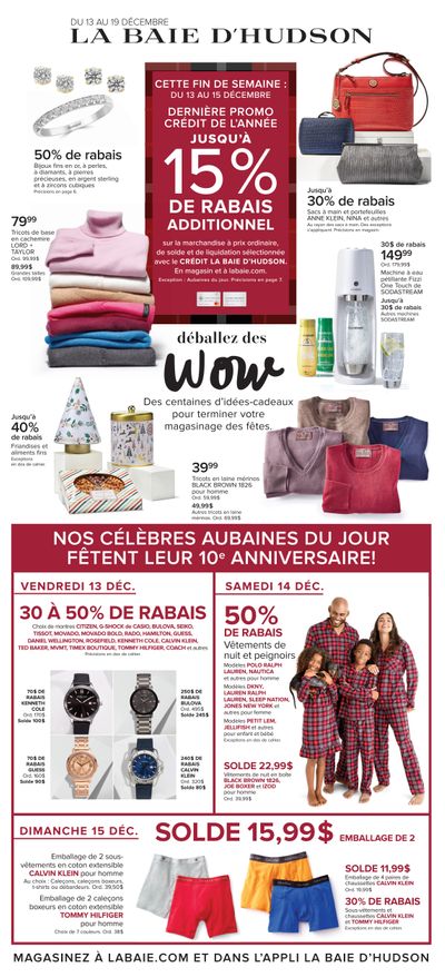 Hudson's Bay (QC) Flyer December 13 to 19