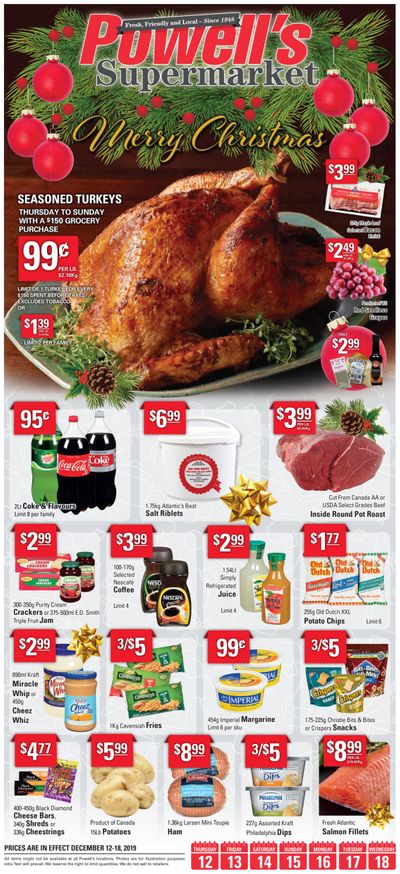 Powell's Supermarket Flyer December 12 to 18