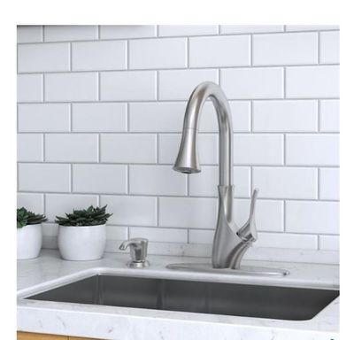 Pfister Tegley 1-Handle Included Pull-Down Sink/Counter Mount Traditional Kitchen Faucet For $114.00 At Lowe's Canada 