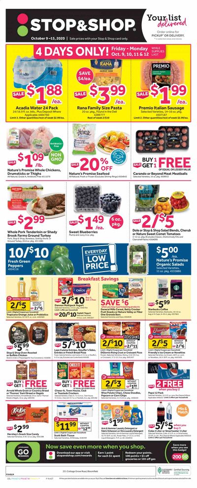 Stop & Shop (CT) Weekly Ad Flyer October 9 to October 15