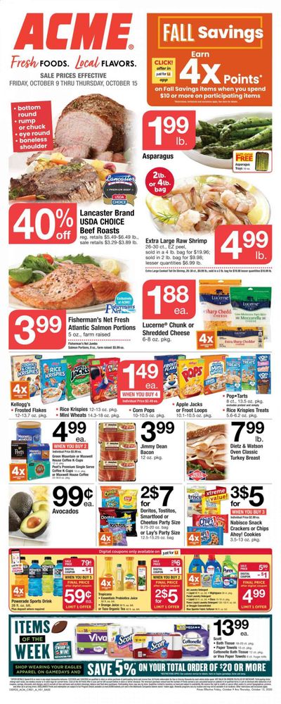 ACME Weekly Ad Flyer October 9 to October 15 ACME Weekly Ad Flyer October 9 to October 15