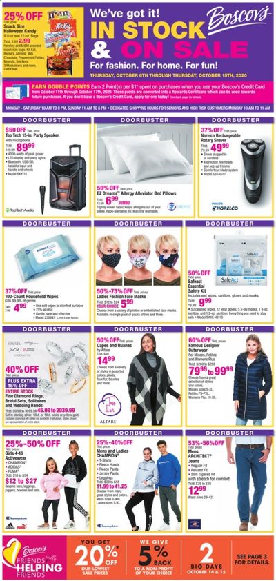 Boscov's Weekly Ad Flyer October 8 to October 15