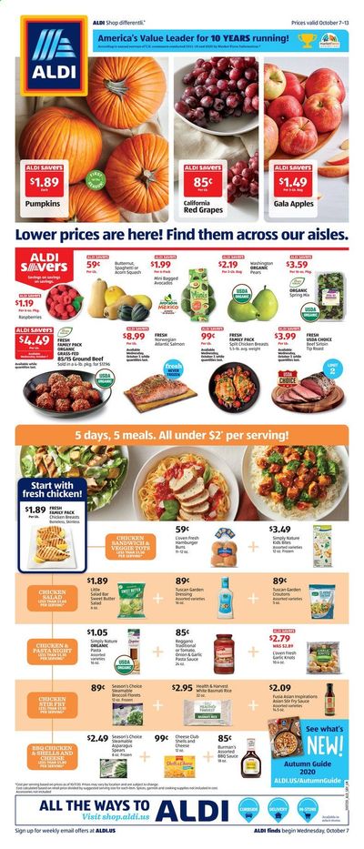 ALDI (NC, SC) Weekly Ad Flyer October 7 to October 13