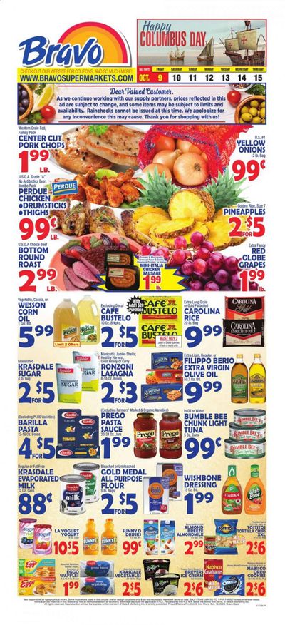 Bravo Supermarkets Weekly Ad Flyer October 9 to October 15