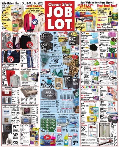 Ocean State Job Lot Weekly Ad Flyer October 8 to October 14