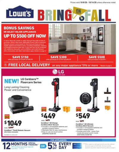 Lowe's Weekly Ad Flyer October 8 to October 14