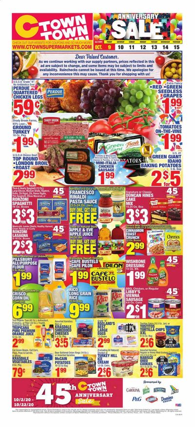 C-Town Weekly Ad Flyer October 9 to October 15
