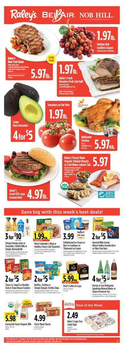 Raley's Weekly Ad Flyer October 7 to October 13