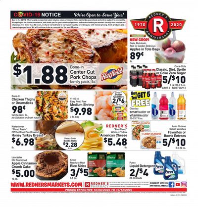 Redner's Markets Weekly Ad Flyer October 8 to October 14