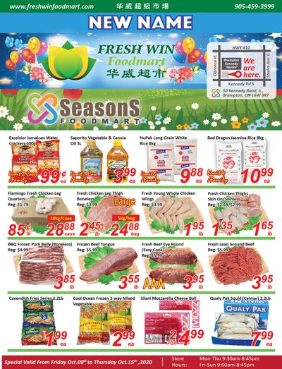 Seasons Food Mart (Brampton) Flyer October 9 to 15