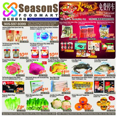 Seasons Food Mart (Thornhill) Flyer October 9 to 15