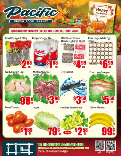 Pacific Fresh Food Market (North York) Flyer October 9 to 15