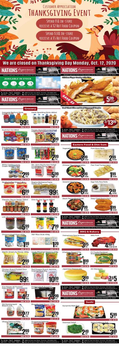 Nations Fresh Foods (Toronto) Flyer October 9 to 15 Nations Fresh Foods (Toronto) Flyer October 9 to 15