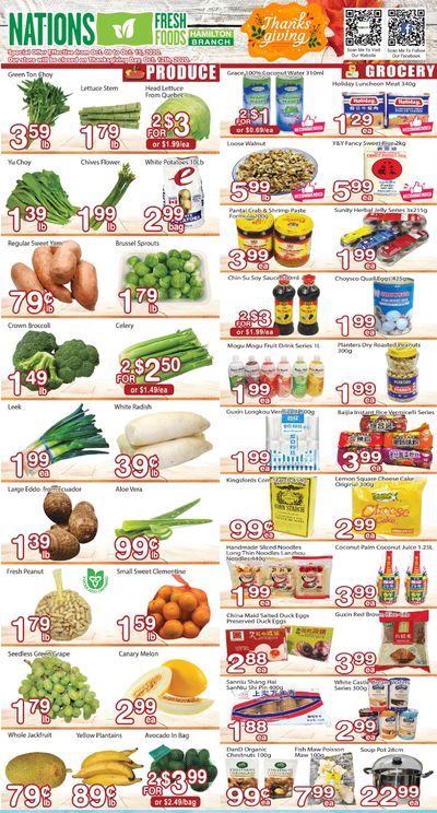 Nations Fresh Foods (Hamilton) Flyer October 9 to 15