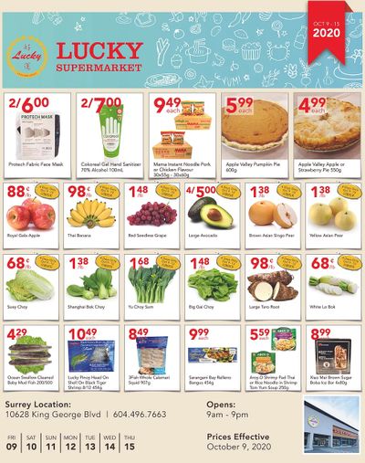 Lucky Supermarket (Surrey) Flyer October 9 to 15