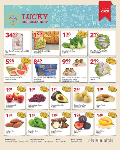 Lucky Supermarket (Edmonton) Flyer October 9 to 15