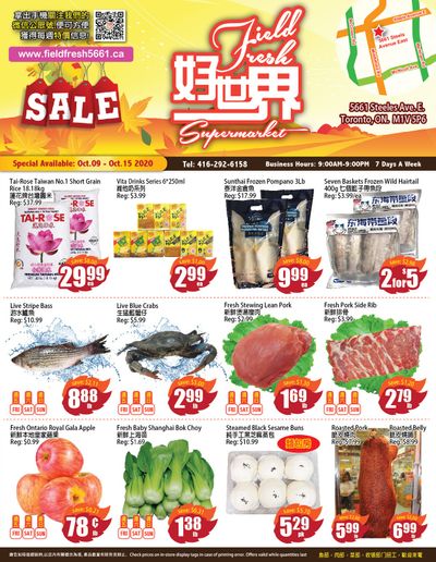 Field Fresh Supermarket Flyer October 9 to 15