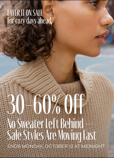 30–60% off — sale styles are moving fast