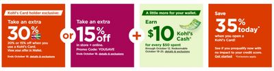 Kohl's Weekly Ad Flyer October 9 to October 18