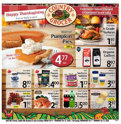 Country Grocer Flyer October 9 to 15