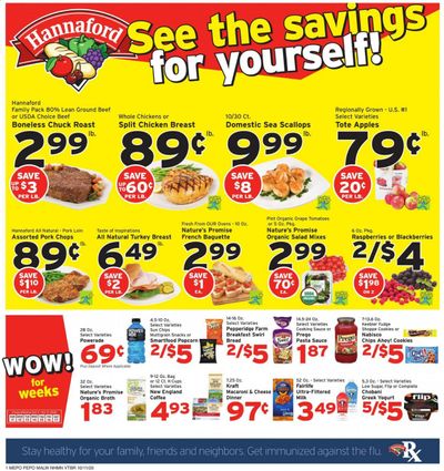 Hannaford (NH) Weekly Ad Flyer October 11 to October 17