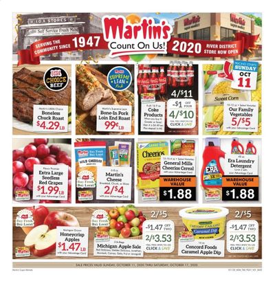 Martin’s Weekly Ad Flyer October 11 to October 17