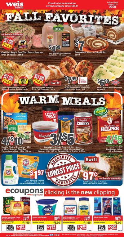 Weis Weekly Ad Flyer October 8 to October 15