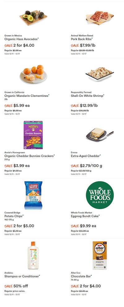 Whole Foods Market (West) Flyer December 11 to 17