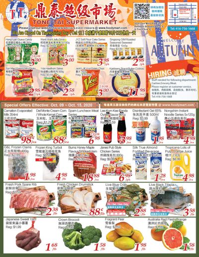 Tone Tai Supermarket Flyer October 9 to 15
