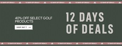 Adidas Canada 12 Days of Holiday Deals: Today, Save 40% Off Select Golf Products + Free Shipping