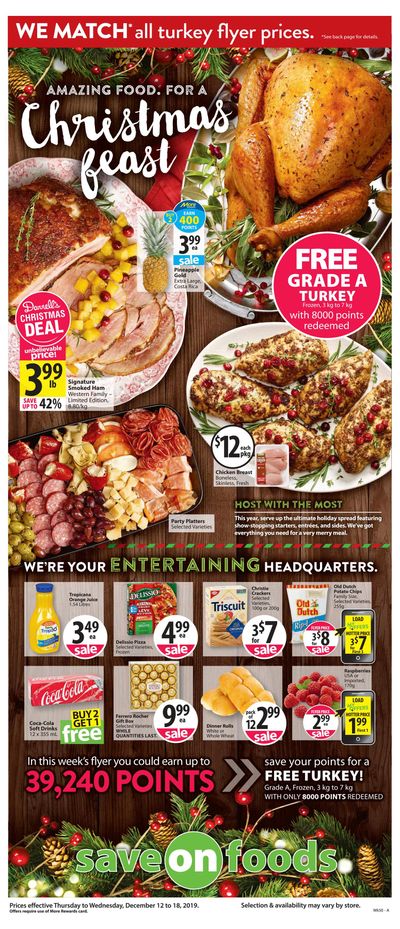 Save on Foods (BC) Flyer December 12 to 18