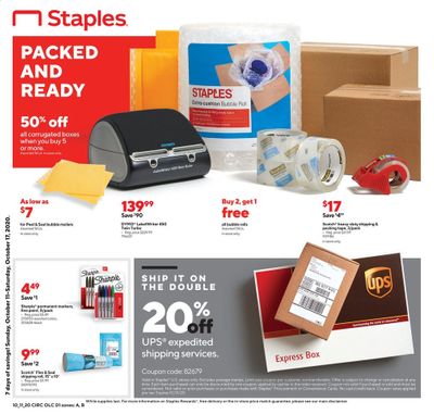 Staples Weekly Ad Flyer October 11 to October 17