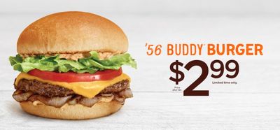A&W Canada Promotions: ’56 Buddy Burger for $2.99!