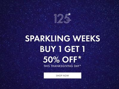 Swarovski Canada Thanksgiving Sale: Buy 1 Get 1 50% OFF Many Items Including Necklaces, Bracelets & Earrings