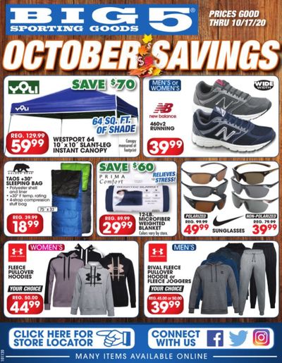 Big 5 Weekly Ad Flyer October 11 to October 17